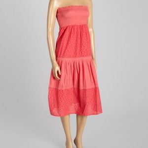NWT Coral strapless dress